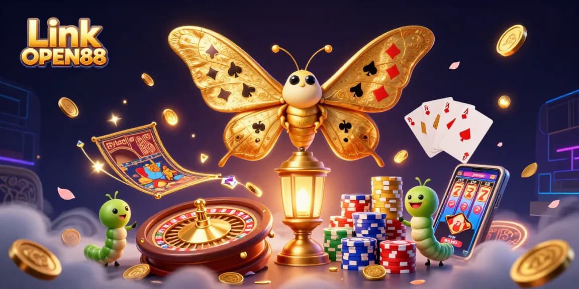 Win with exciting gaming opportunities at Link OPEN88 featuring vibrant casino elements.