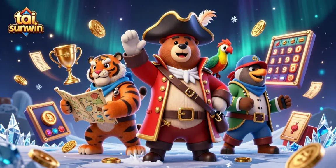 Spin to win at tai sunwin with exciting 3D casino elements and vibrant characters.