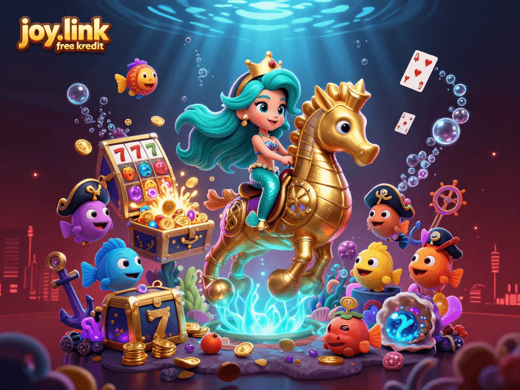 Experience joy.link free kredit with our 3D mermaid casino adventure, capturing the thrill of winning.